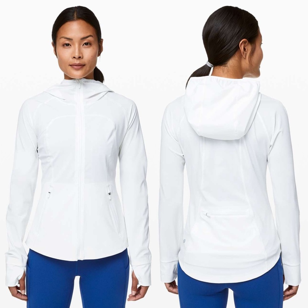 NWT ✨ Lululemon Mist Over Windbreaker White W4AXMS Size 6‎ Retail $128
